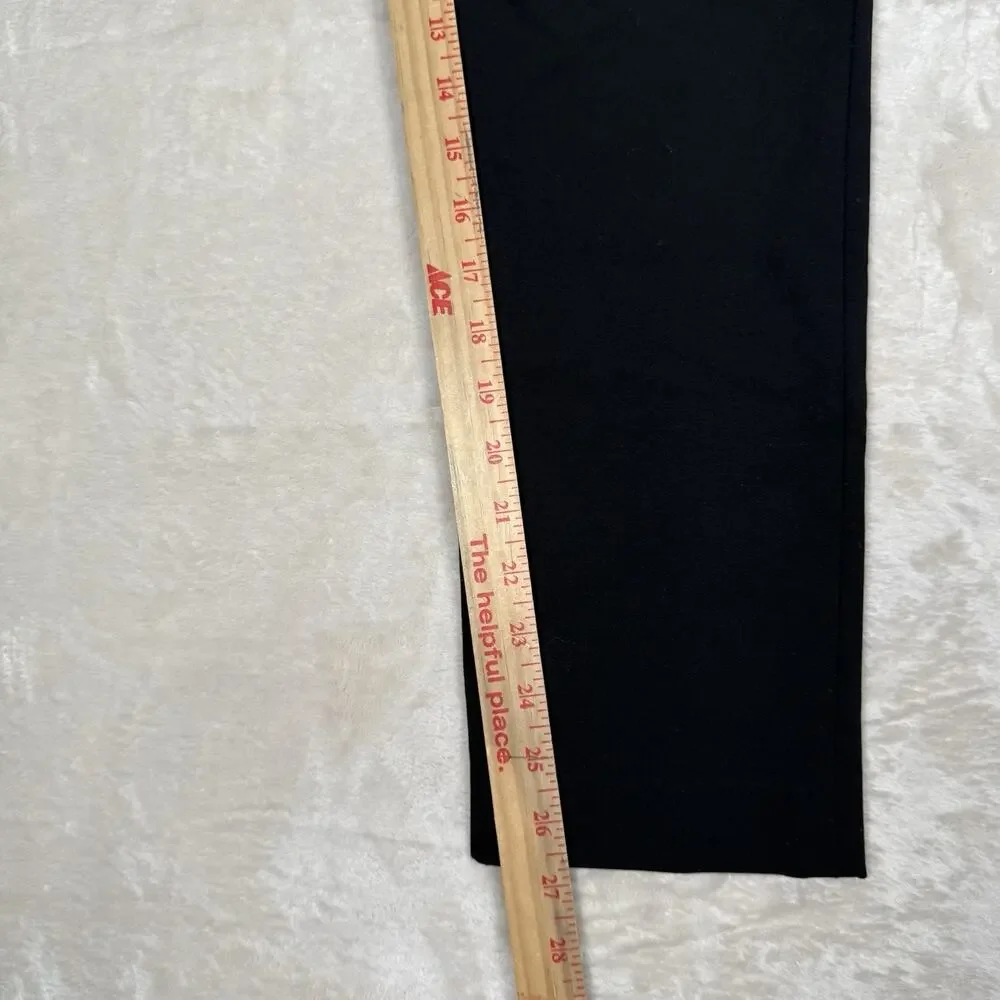 The Reset R Label Trouser Pants Women's Size Medium M Cropped Stretch Black - Picture 8 of 8